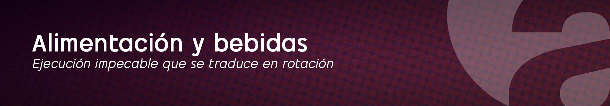 Apunto - Sectores, Alimentación y bebidas