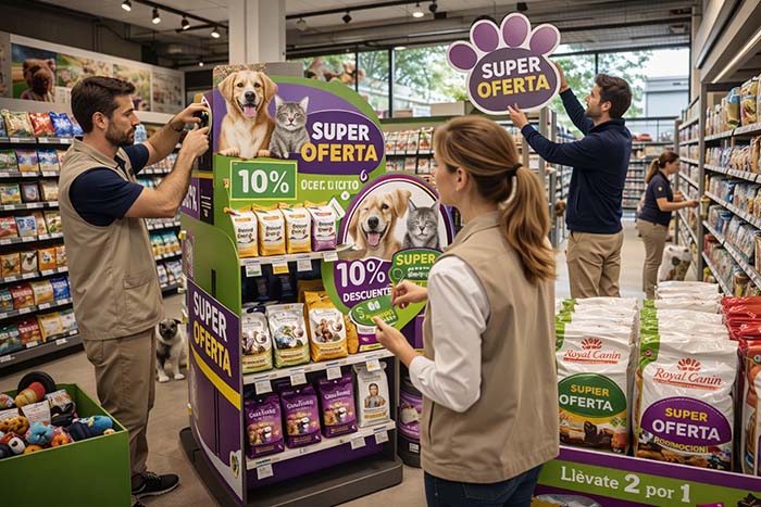 PLV para tiendas de mascotas