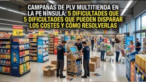 Apunto - Blog - Campañas de PLV multitienda en la península: 5 dificultades que pueden disparar los costes y cómo resolverlas